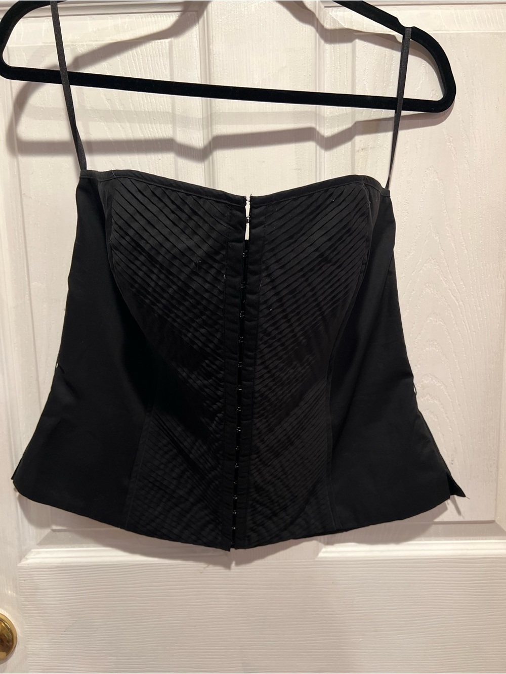 Black Strapless Bustier Top - Elegant Evening Corset Like New
